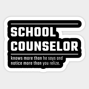 School Counselor Meaning Sticker